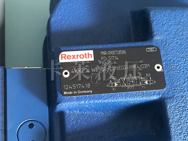 比例方向阀R900728586 4WRZ16W8-150-7X/6EG24N9K4/D3M
