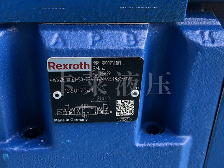比例方向阀R900754103 4WRZE10E1-50-7X/6EG24N9ETK31/F1V