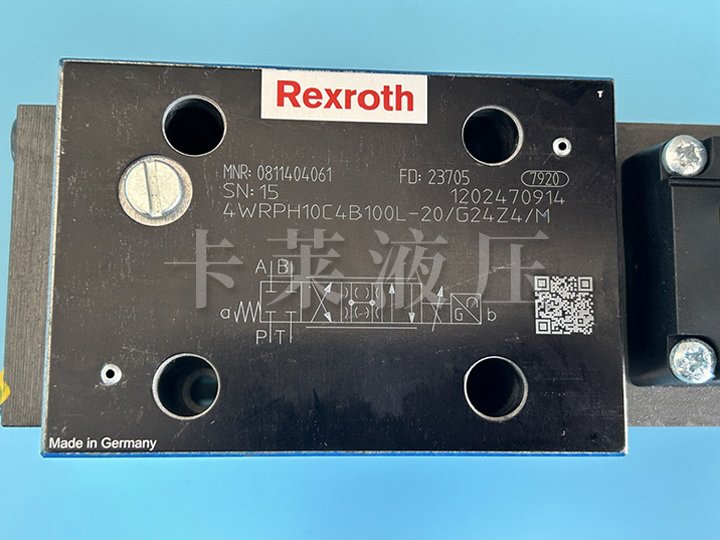 高频响方向阀0811404061 4WRPH10C4B100L-2X/G24Z4/M