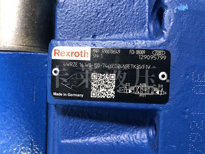 比例方向阀R900706549 4WRZE16W8-150-7X/6EG24N9ETK31/F1V